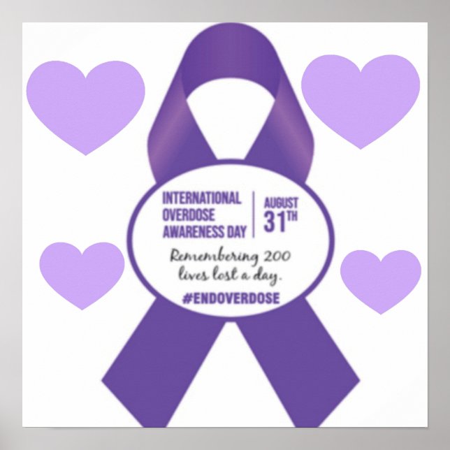 International Overdose Awareness Day 16x16 Poster (Front)