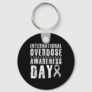 International Overdose Awareness Day I Wear Purple Keychain