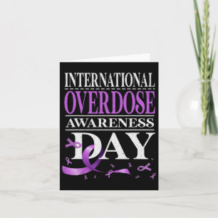 International Overdose Awareness Day Purple 1 Card
