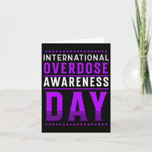 International Overdose Awareness Day - Purple Card