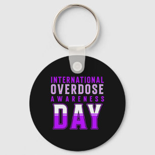 International Overdose Awareness Day - Purple Keychain