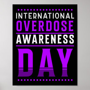 International Overdose Awareness Day - Purple  Poster