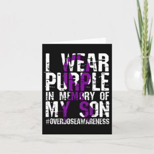 International Overdose Awareness Wear Purple Ribbo Card