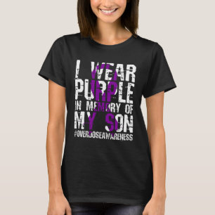 International Overdose Awareness Wear Purple Ribbo T-Shirt