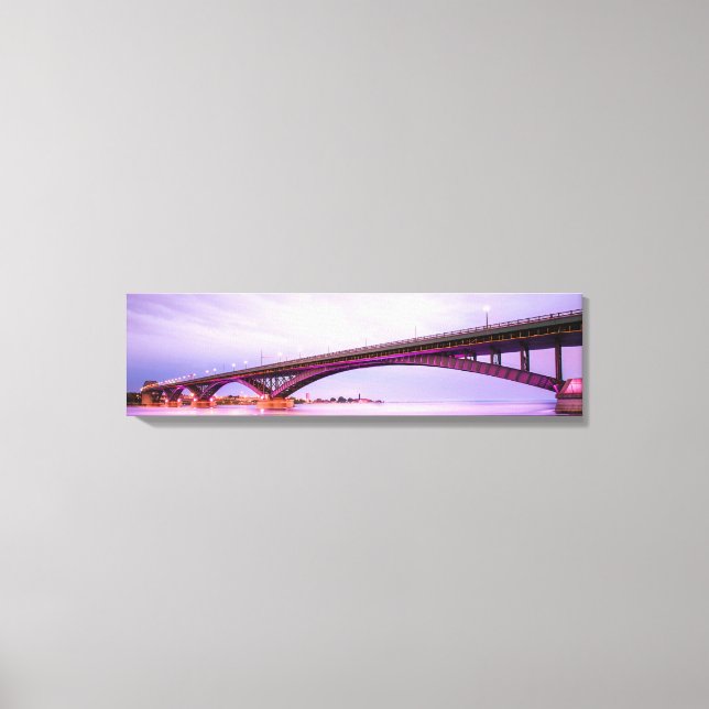 International Peace Bridge Panoramic Canvas Art (Front)