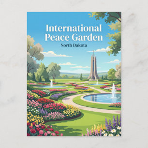 International Peace Garden North Dakota Postcard
