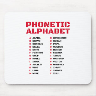 International Phonetic Alphabet Canada Mouse Pad