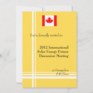International, professional business meeting invitation