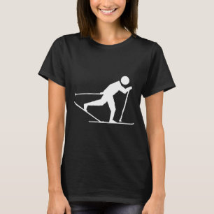 International skate skiing, cross-country skiing T-Shirt