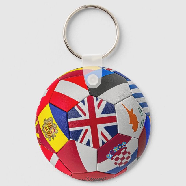 International Soccer Ball Keychain (Front)