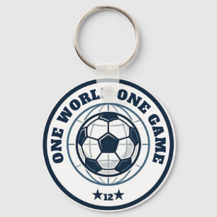 International Soccer Tournament ; Global Soccer  Keychain