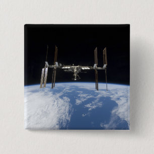 International Space Station 11 2 Inch Square Button