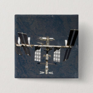 International Space Station 13 2 Inch Square Button