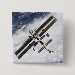 International Space Station 20 2 Inch Square Button