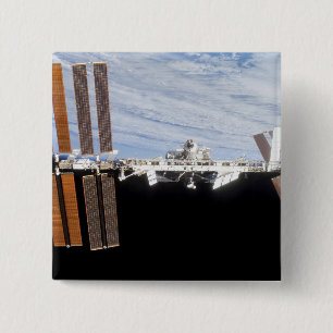 International Space Station 21 2 Inch Square Button