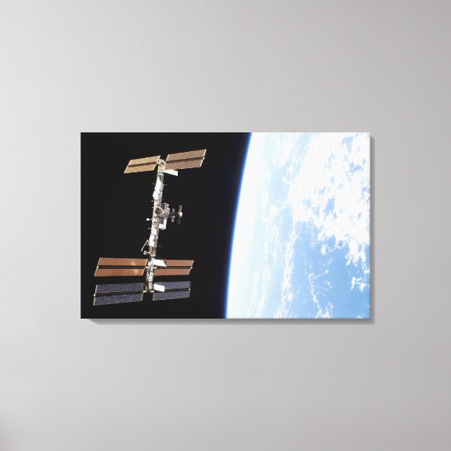 International Space Station 23 Canvas Print (Front)