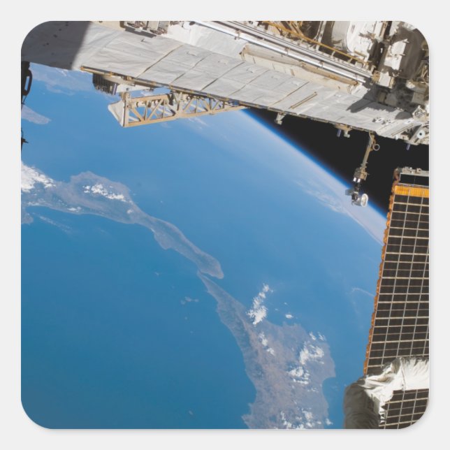 International Space Station 27 Square Sticker (Front)