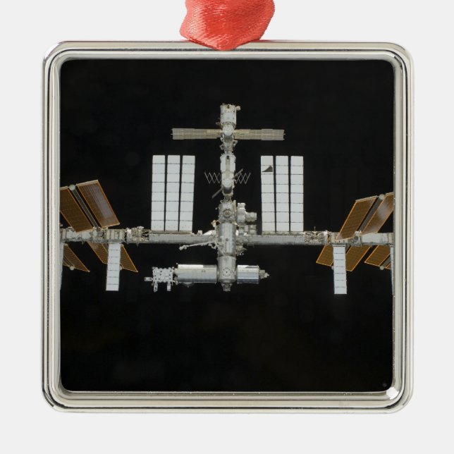 International Space Station 3 Metal Ornament (Front)