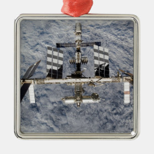 International Space Station 6 Metal Ornament