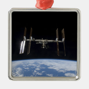 International Space Station 9 Metal Ornament