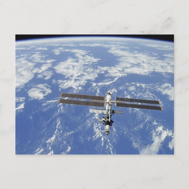 International Space Station orbiting Earth Postcard (Front)