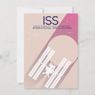 International Space Station space art. Invitation