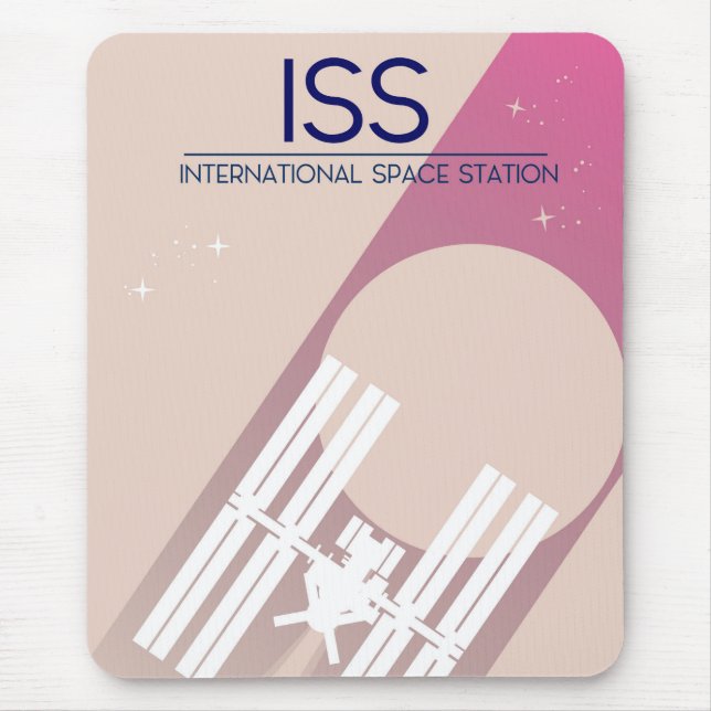 International Space Station space art. Mouse Pad (Front)