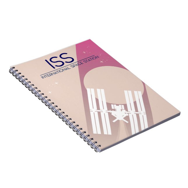 International Space Station space art. Notebook (Right Side)