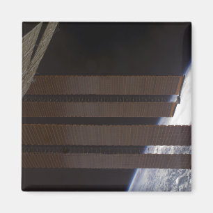 International Space Station's solar array panel Magnet