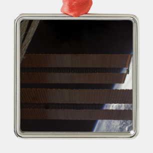 International Space Station's solar array panel Metal Ornament