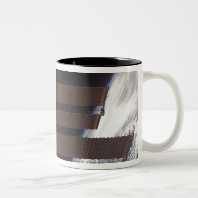 International Space Station's solar array panel Two-Tone Coffee Mug (Right)