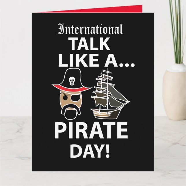 International Talk Like A Pirate Day Card (Front)