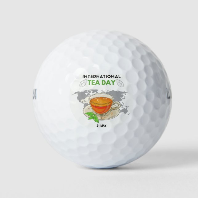 International Tea Day Golf Balls (Front)