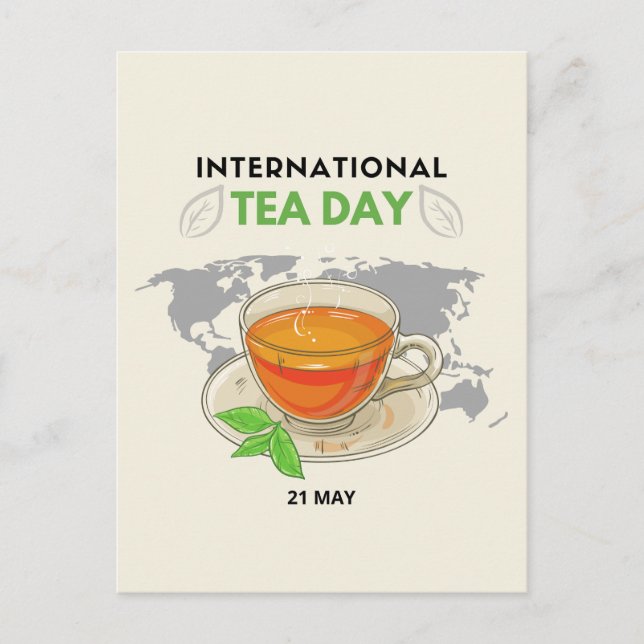 International Tea Day Postcard (Front)