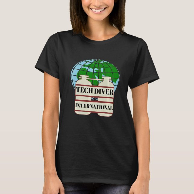 INTERNATIONAL TECHNICAL DIVER WORLD MAP T-Shirt (Front)
