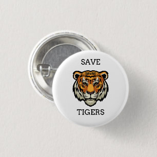 international tiger day Classic save tigers 1 Inch Round Button