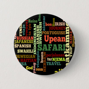 International Travel Blessings 2 Inch Round Button
