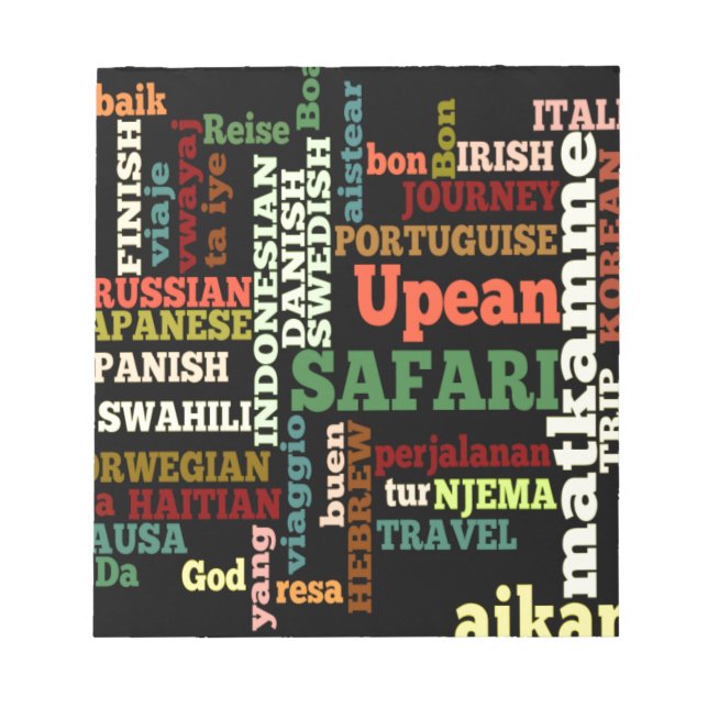 International Travel Blessings Notepad (Front)