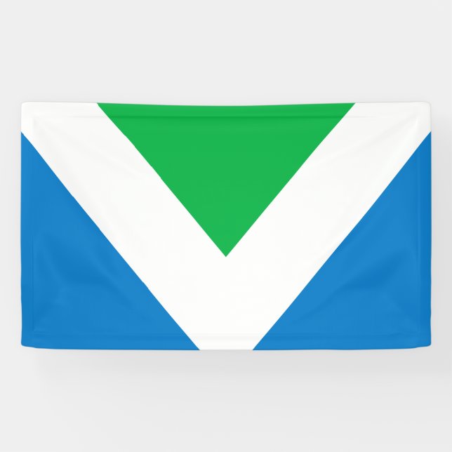 International Vegan Flag Banner (Horizontal)
