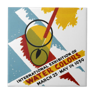 International Water Colour Exhibition Tile