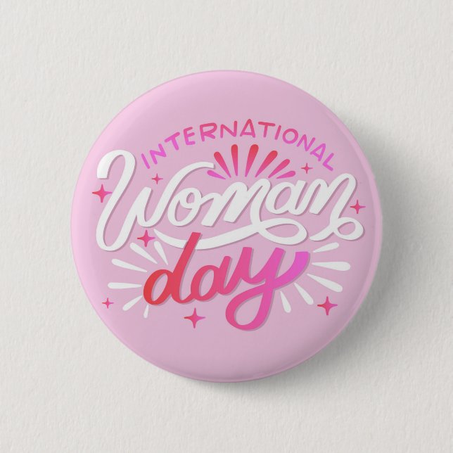 International Woman Day 2 Inch Round Button (Front)