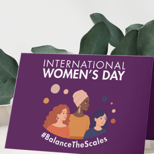 International Women’s Day 2026 Balance The Scales Holiday Card