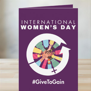 International Women’s Day 2026 Give To Gain Holiday Card