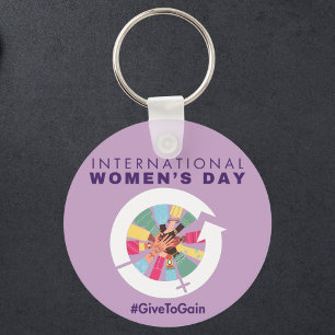 International Women’s Day 2026 Give To Gain Keychain