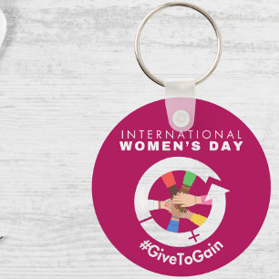 International Women’s Day 2026 Give To Gain Keychain