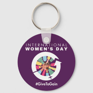 International Women’s Day 2026 Give To Gain Keychain
