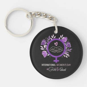 International Women’s Day 2026 March 8 Keychain