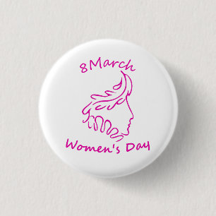 International Women’s Day 8 March 1 Inch Round Button