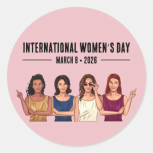 International Women’s Day Classic Round Sticker