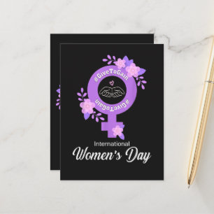 International Women’s Day March 8 Announcement Postcard